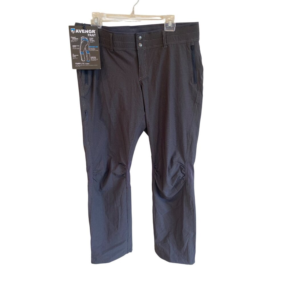 NWT Kuhl Avengr Pants Women's 14 Short RARE HTF Nylon Stretch Dark Gray MSRP$139 - Picture 2 of 12